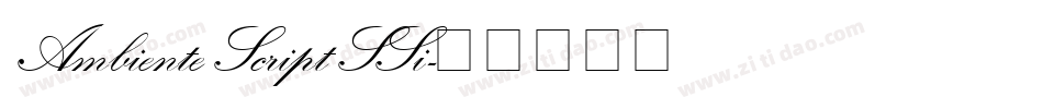 Ambiente Script SSi字体转换